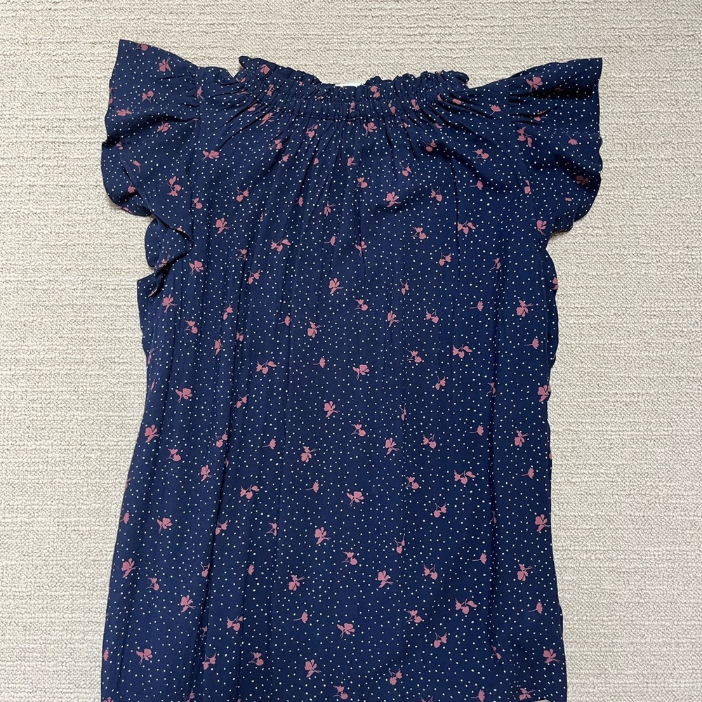 GAP navy blue work blouse